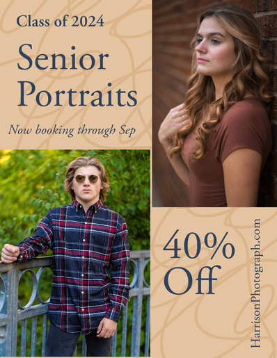 Click Here to Schedule your Senior Portraits Session